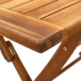 Garden Dining Set Beige Solid Acacia wood Medium Foldable 3281699