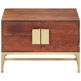 Coffee Table Honey Brown 67x67x45 cm Solid Acacia Wood 320376
