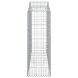 Arched Gabion Baskets 12 pcs 200x50x140/160 cm Galvanised Iron 3145692