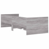 Bed Frame with Storage Concrete Grey 80 x 200 cm 3429618