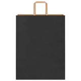 Paper Bags 250 pcs with Handles Black 32x12x42 cm 4101872