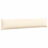 Sofa Pillows 2 pcs Cream 200 x 40 cm Corduroy Fabric 42013905