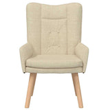 Armchair Cream 63 x 67 x 94 cm Fabric 42001831