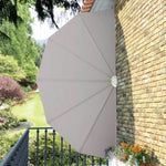 Collapsible Terrace Side Awning Cream 200 cm 44578