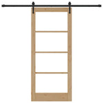 Sliding Door Manual ORKDAL Brown 86 x 198.5 cm Wood and metal 3332479
