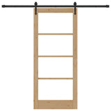 Sliding Door Manual ORKDAL Brown 86 x 198.5 cm Wood and metal 3332479