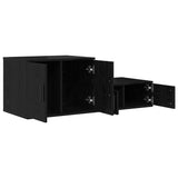 Storage Cabinet 2 pcs Black Oak 127 x 41 x 40 cm 866652