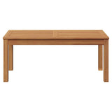 Table Brown 95 x 45 x 40 cm Solid Teak Wood 42006410