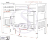 ZNTS Neptune 3' Bunk Bed 200-205-008