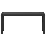 Garden Bench Black 100 x 28 x 45cm Steel 42001771
