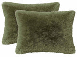Cushion with Pillow HEERLEN 6 pcs Green PV Fleece 927233
