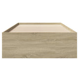 Bed Frame Sonoma Oak Engineered Wood Single Modern Bed Frame 3295669