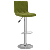 Bar Stools 2 pcs Light Green Velvet 333689