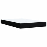 ZNTS Box Spring Bed with Mattress Black 120x200 cm Fabric 3285857