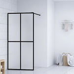 Walk-in Shower Screen Frosted Tempered Glass 100x195 cm 145691