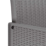 Garden Dining Set 11 pcs Light Grey Polt rattan 3378609