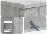 Bathroom Sink Cabinet ZWOLLE Concrete Grey 82 x 41x 58.5 cm 896358