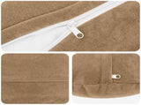 Cushion with Pillow HEERLEN 6 pcs Taupe Microfiber Fleece 929454