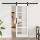 Sliding Door Manual ORKDAL White 73.5 x 198.5 cm Wood and metal 3332464