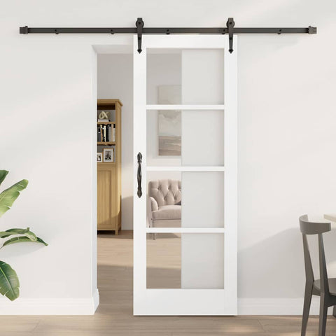 Sliding Door Manual ORKDAL White 73.5 x 198.5 cm Wood and metal 3332464