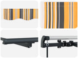 Retractable Awning Yellow 300 x 200 cm Fabric 3329562