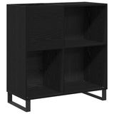 Record Cabinet Black Oak 85 x 38 x 89 cm Engineered Wood 862916