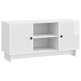 TV Cabinet 102 x 34.5 x 50 cm High Gloss White Engineered Wood 894009