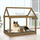 Dog Bed Honey Brown 101x70x90 cm Solid Wood Pine 822215