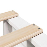 Bookcase Bed without Mattress White 120x200cm Solid Wood Pine 3324503