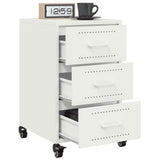 Bedside Cabinet White 36x39x59 cm Steel 846733