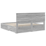 Bed Frame with Drawer with Headboard Manual Engineered Wood 3410288