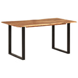 ZNTS Dining Table 154x80x76 cm Solid Acacia Wood 286473