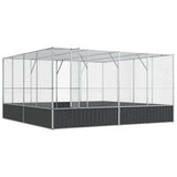 Aviary Silver 418x414x212 cm Steel 172588