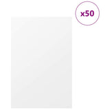 Decor Panels 50 pcs White 40 x 60 x 0.27 cm Engineered Wood 885600