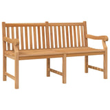 Garden Bench Light Brown Solid Teak Wood Extra Heavy Durable 316639