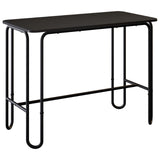 Dining Table 100 x 50 x 75 cm Engineered Wood Black Rectangular 8007695