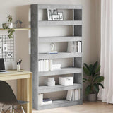 Book Cabinet Concrete Grey 100 x 30 x 198 cm Engineered Wood 3333927