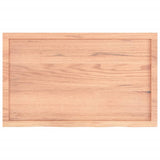 Wall Shelf Light Brown 100x60x cm Treated Solid Wood Oak 363690