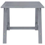 Garden Dining Table Grey 88x88x74 cm Solid Acacia Wood 312410