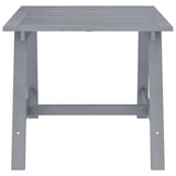 Garden Dining Table Grey 88x88x74 cm Solid Acacia Wood 312410