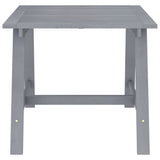 Garden Dining Table Grey 88x88x74 cm Solid Acacia Wood 312410