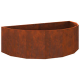Planter Rusty 120 x 60 x 35 cm Weathering Steel 883688