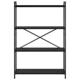 Bookshelf Black Oak 80 x 30 x 120 cm Engineered Wood 868419