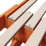 Bed Frame with Headboard Wax Brown 80 x 200 cm Engineered Wood 877208