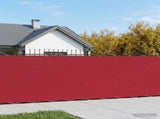 Balcony Privacy Screen 180 x 600 cm Fabric with PU Coated Red 42036626