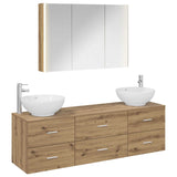 Bathroom Furniture Set 4 pcs Artisan Oak 3406950