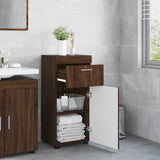Bathroom Cabinet Set TULUM Brown Oak 37 x 31.5 x 82 cm 880348