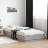 Bed Frame with LED Concrete Grey 80 x 200 cm Engineered Wood 8009008