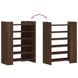 Shoe Cabinet Brown Oak 74.5x37.5x100 cm Engineered Wood 848436