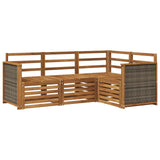 Sofa Sets 4 pcs Solid Acacia Wood 3384285